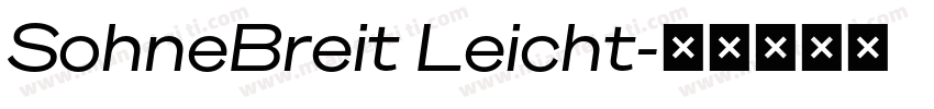 SohneBreit Leicht字体转换